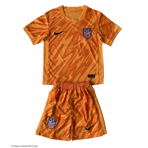 Dres Spojené Štáty Brankarsky Preč pre deti Copa America 2024 Krátky Rukáv (+ trenírky)